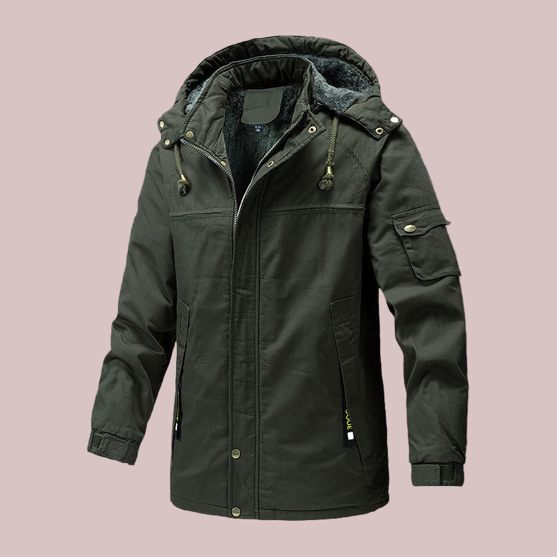Heavy Lined Slim Fit Hooded Jacket