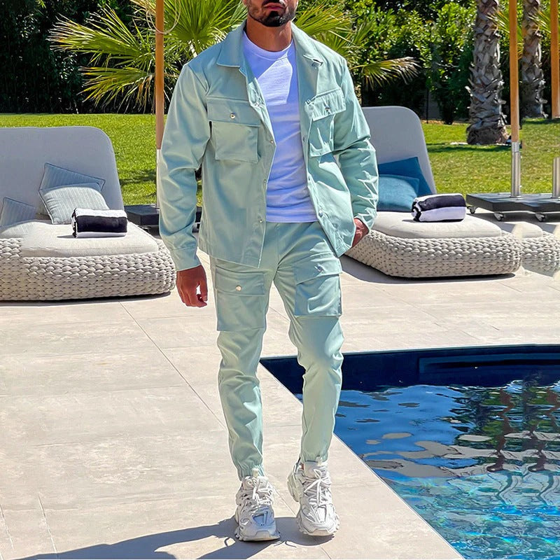 Relaxed Fit Slim Tapered Two-Piece Set