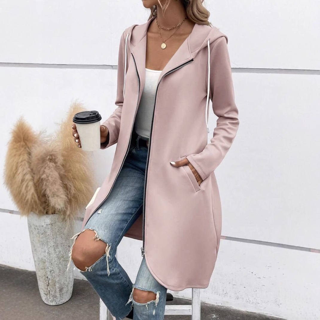 Full Zip Fleece Relaxed Fit Hoodie Sweatshirt