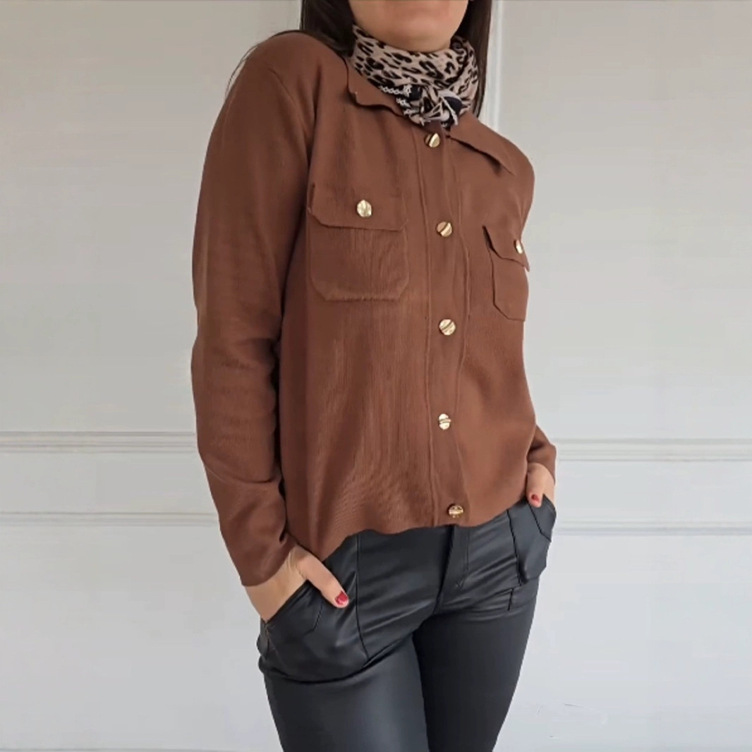 Corduroy Texture Relaxed Fit Cardigan