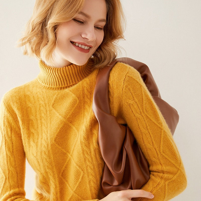 Knit Slim Fit Turtleneck Sweater
