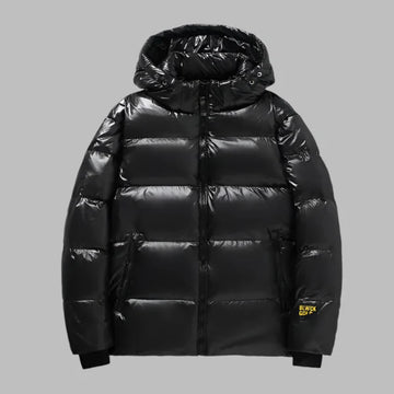 Water-Resistant Hooded Regular Fit Down Jacket