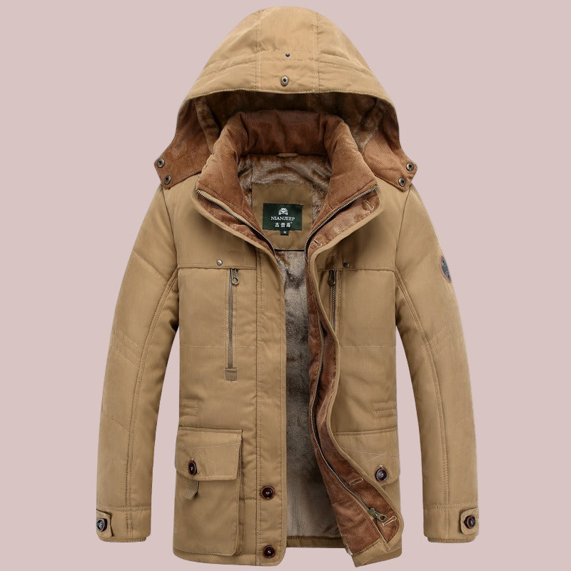 Regular Fit Insulated Padded Hooded Jacket