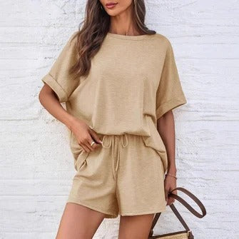 Soft Relaxed Fit Dolman Sleeve Two-Piece Set