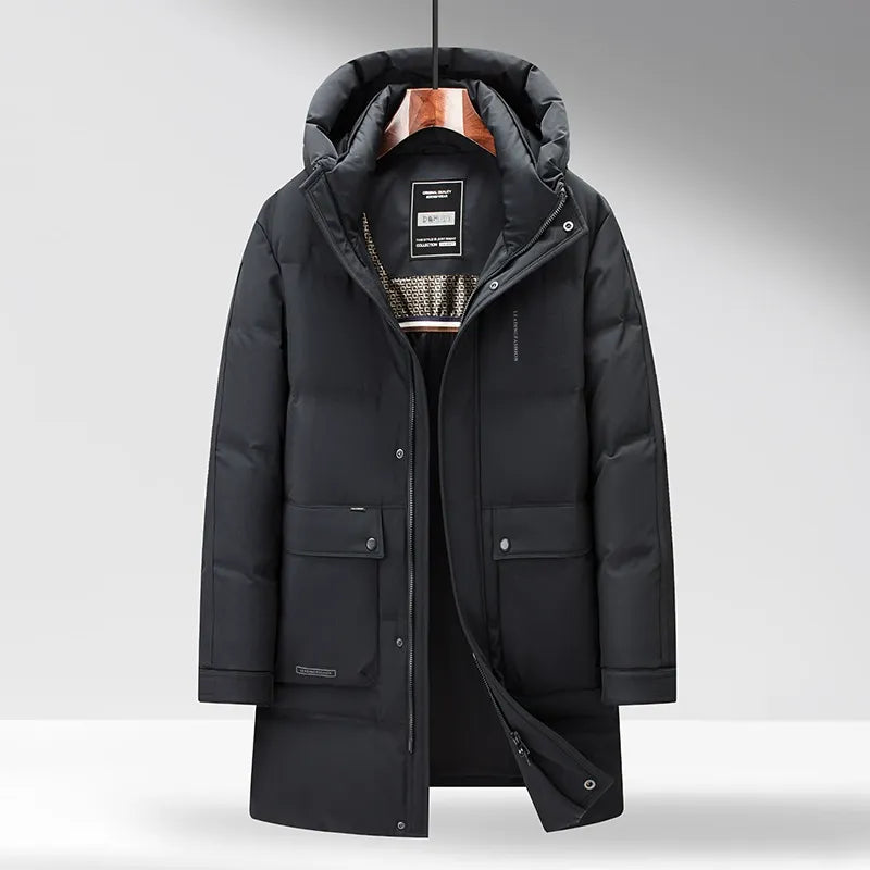 Hooded Windproof Insulated Down Jacket