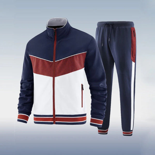 Full Zip Slim Fit Jogger Two-Piece Set