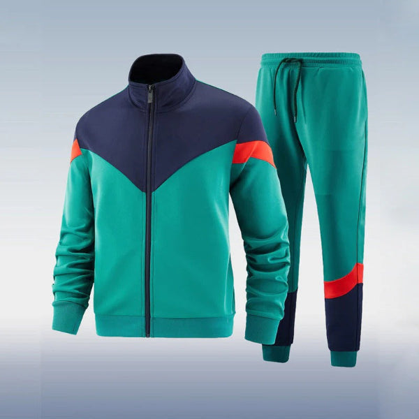 Full Zip Slim Fit Jogger Two-Piece Set