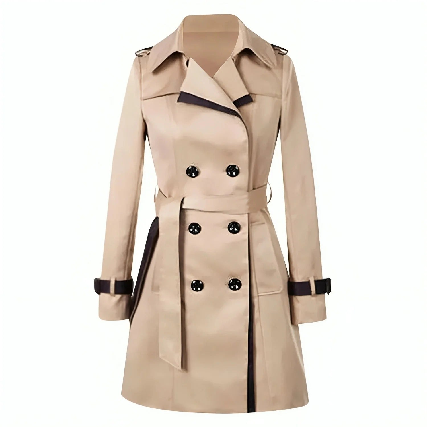 Belted Tailored Double-Breasted Trenchcoat