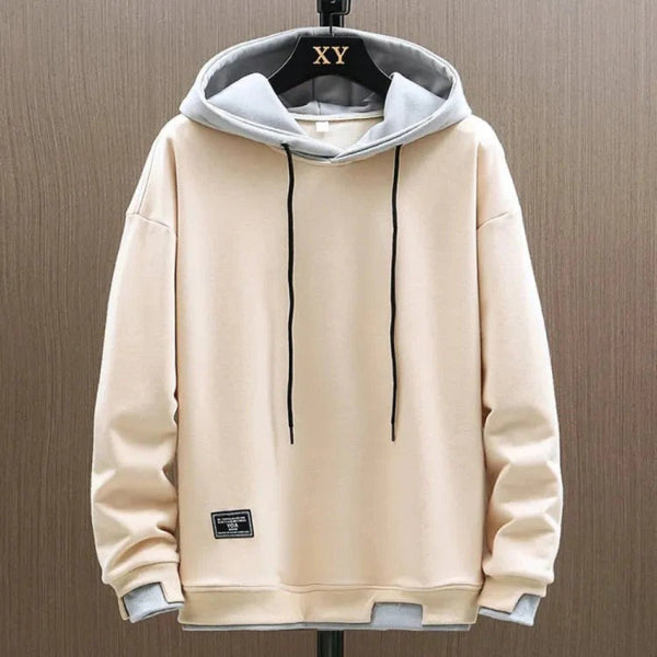 Relaxed Fit Cotton Blend Hoodie
