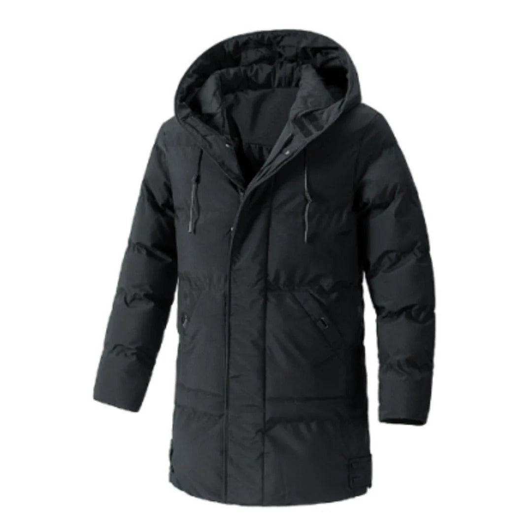 Water-Resistant Insulated Multi-Pocket Hooded Jacket