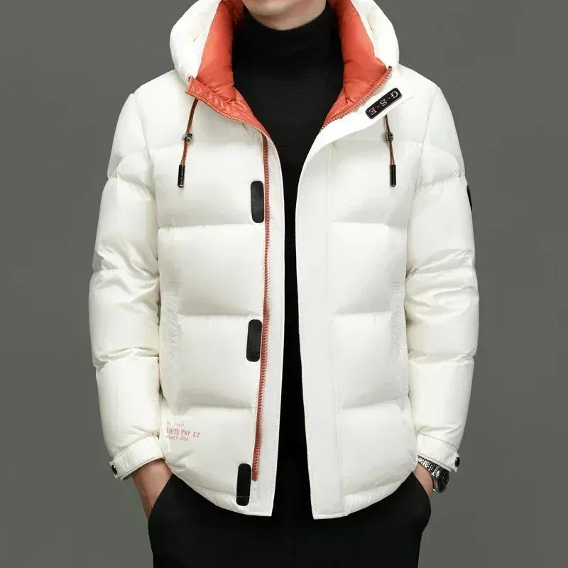 Water-Resistant Hooded Regular Fit Down Jacket