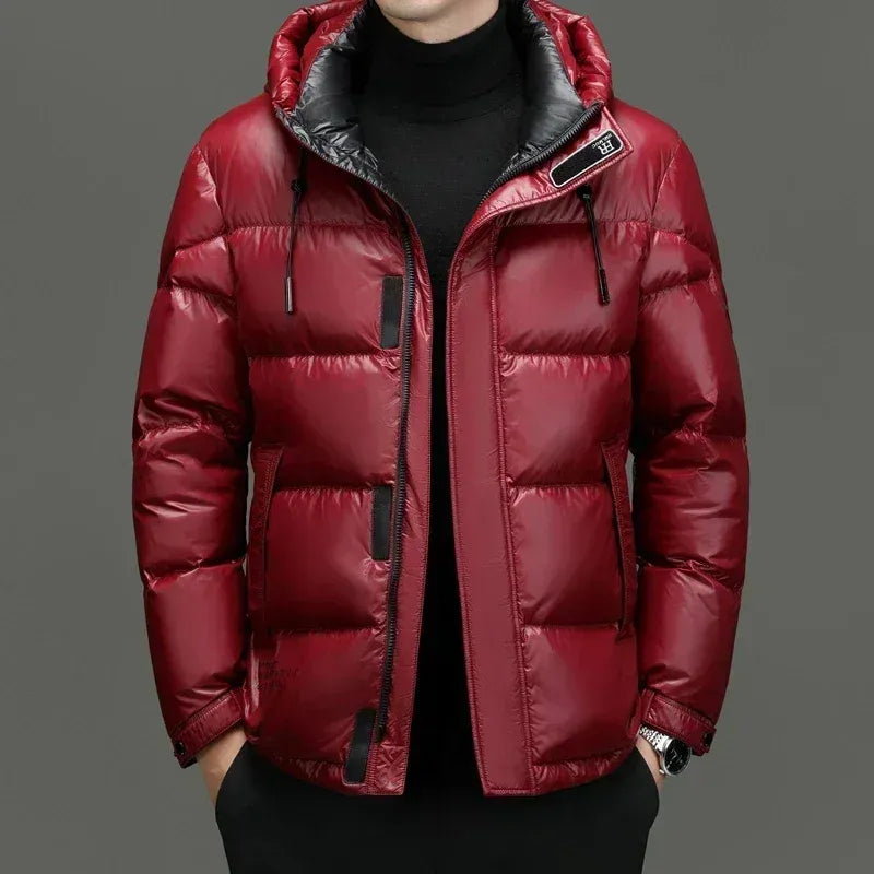 Water-Resistant Hooded Regular Fit Down Jacket