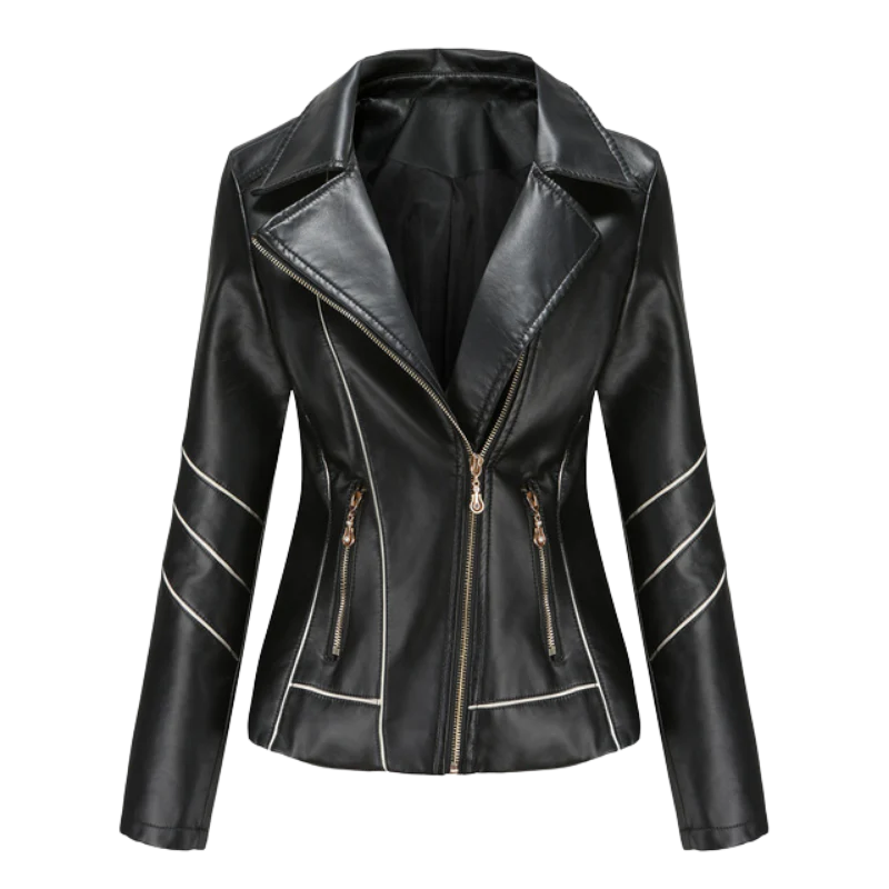Leather Slim Fit Biker Jacket