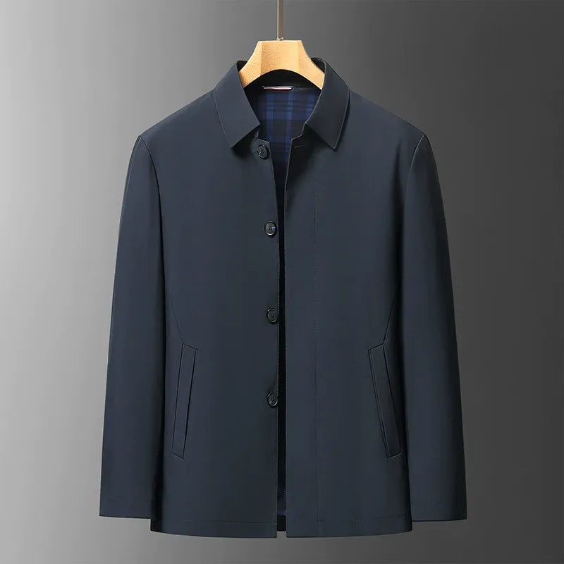 Plaid Lined Regular Fit Button Front Jacket