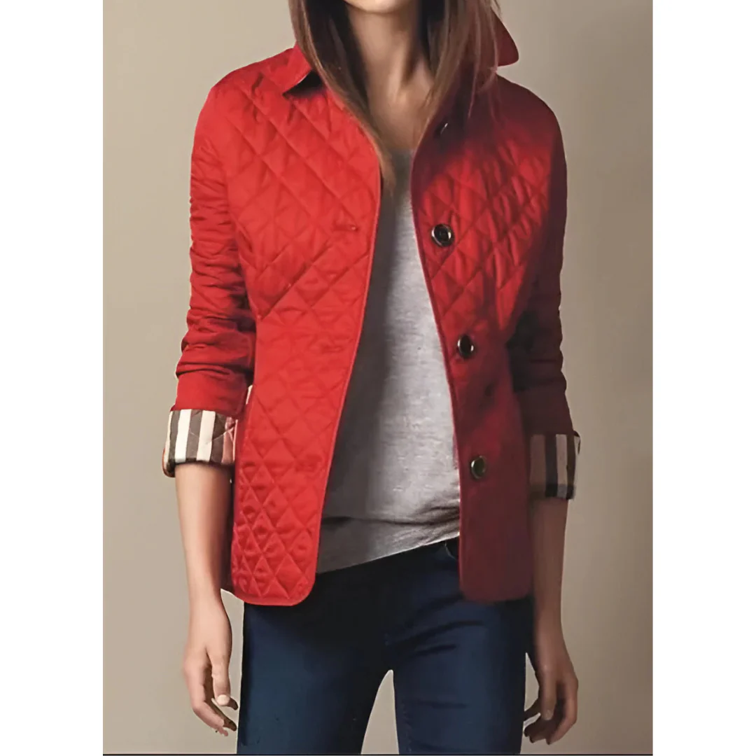 Tailored Fit Diamond Quilted Jacket