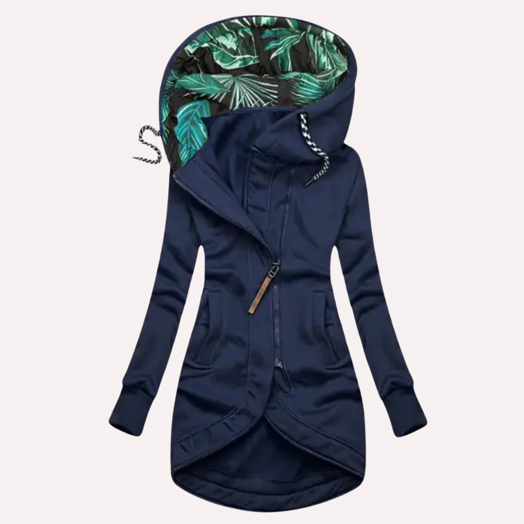 Slim Fit Asymmetrical Zip Fleece Jacket