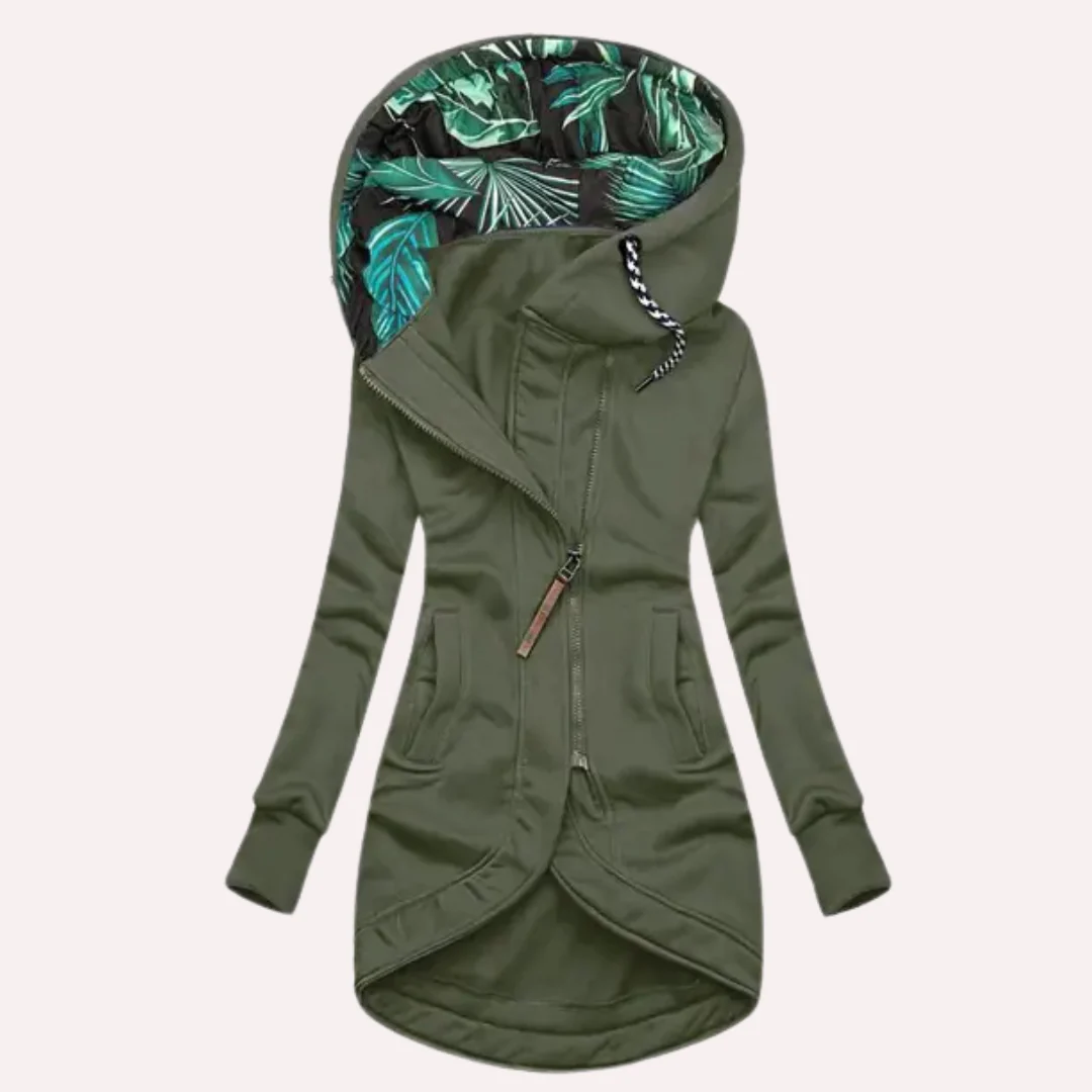 Slim Fit Asymmetrical Zip Fleece Jacket