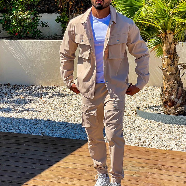 Relaxed Fit Slim Tapered Two-Piece Set