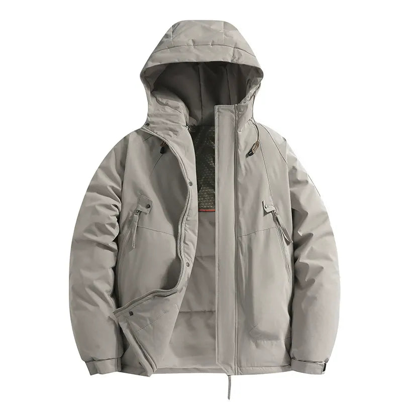 Windproof Water-Resistant Insulated Hooded Jacket