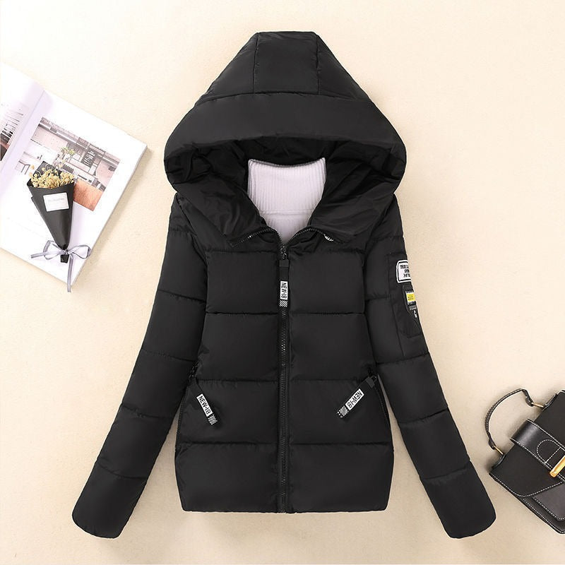 Insulated Quilted Hooded Relaxed Fit Coat