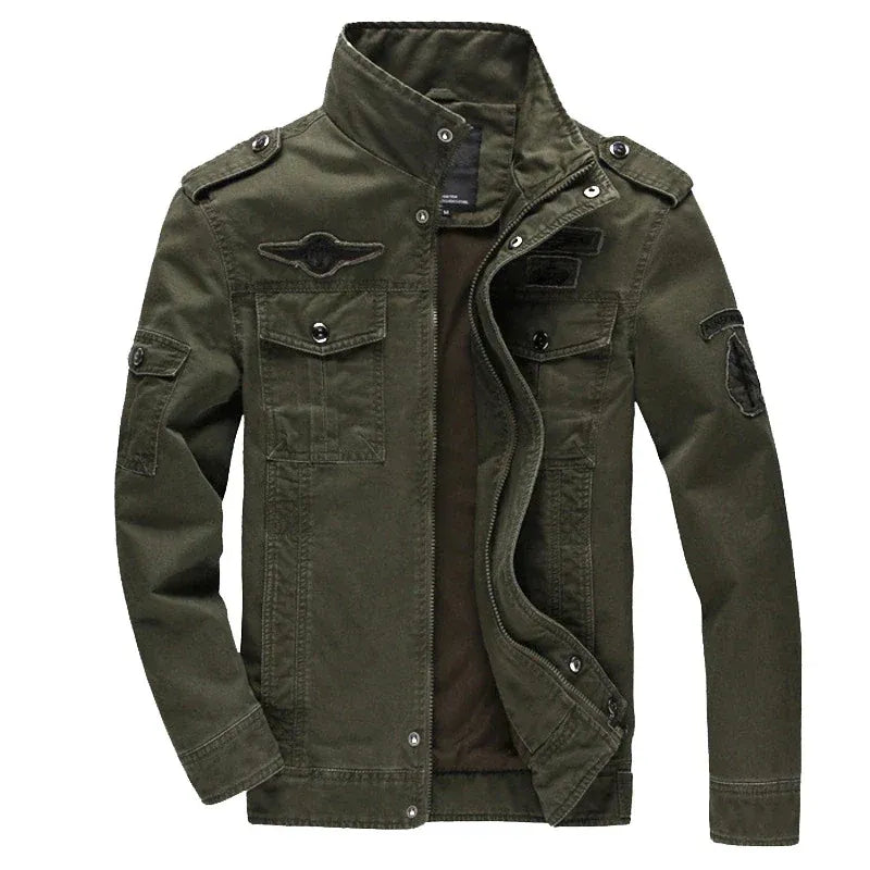 Embroidered Patches Structured Fit Biker Jacket