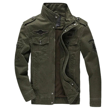 Embroidered Patches Structured Fit Biker Jacket
