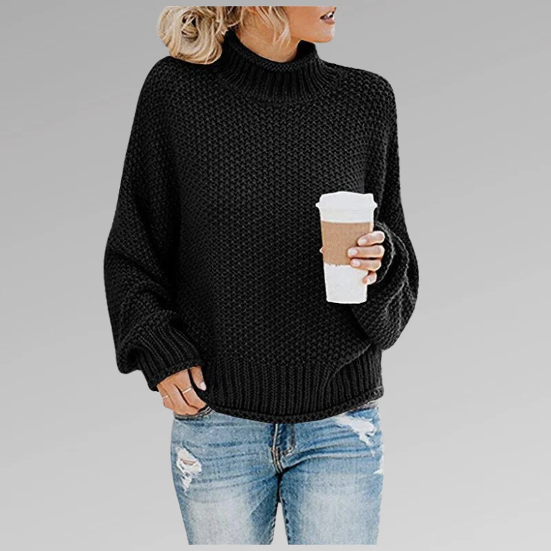 Oversized Wool Blend Chunky Knit Sweater
