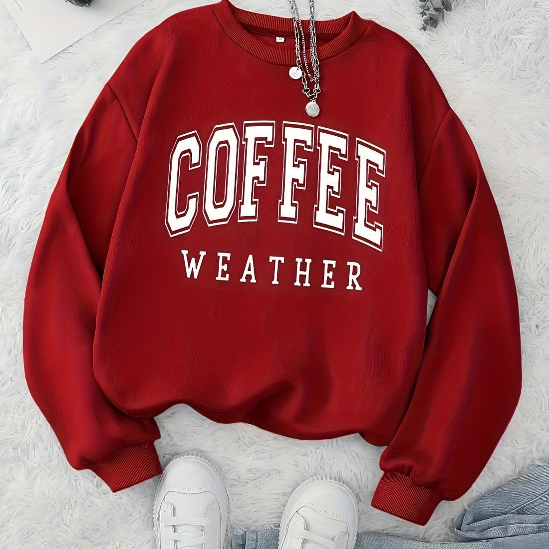 Graphic Print Relaxed Fit Pullover Sweatshirt