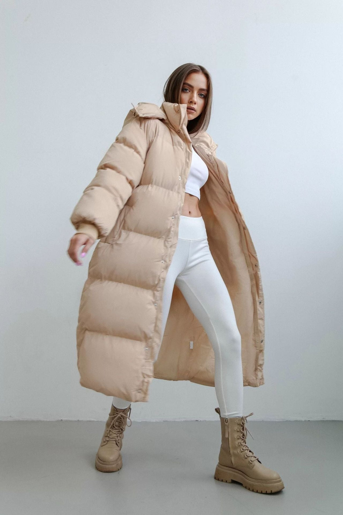 Oversized Insulated Puffer Trench Coat
