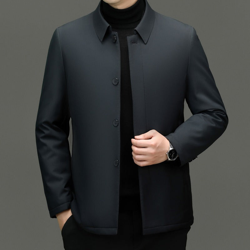 Insulated Regular Fit Point Collar Jacket