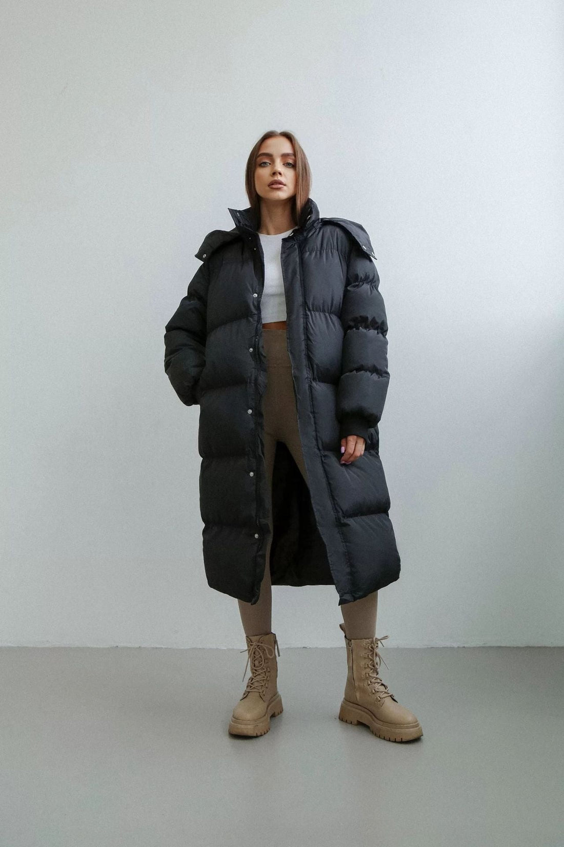 Oversized Insulated Puffer Trench Coat