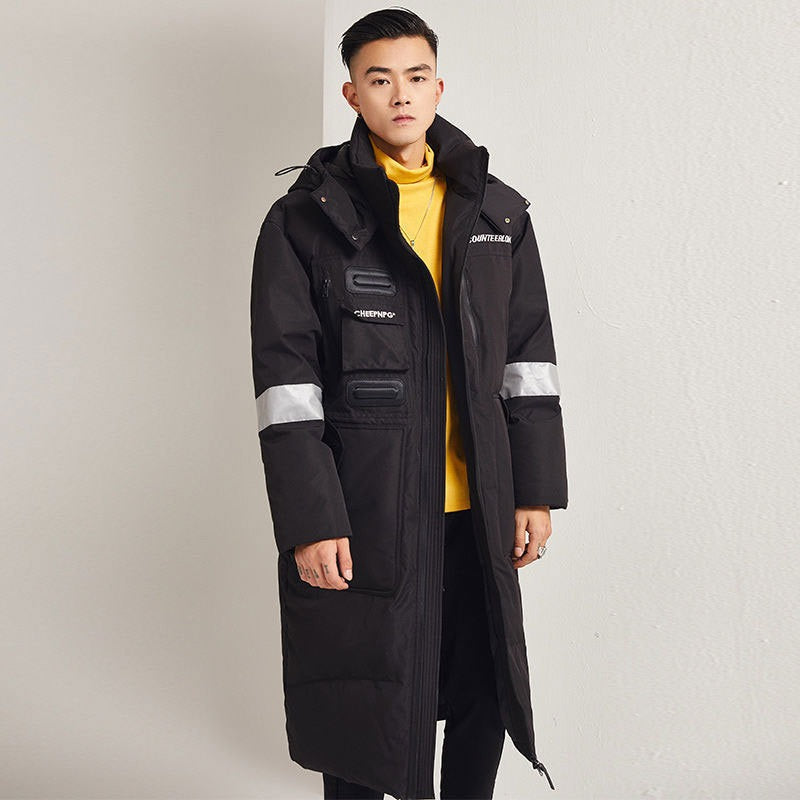 Reflective Hooded Oversized Trench Coat