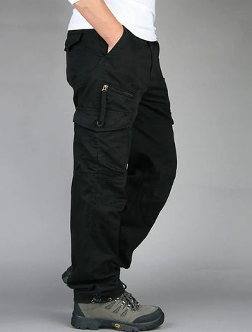 Cotton Multi-Pocket Relaxed Fit Cargo Pants