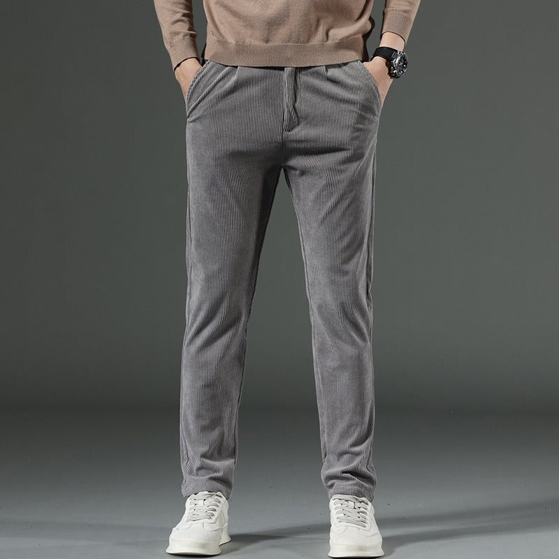 Corduroy Slim Regular Straight Leg Pants