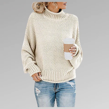 Oversized Wool Blend Chunky Knit Sweater