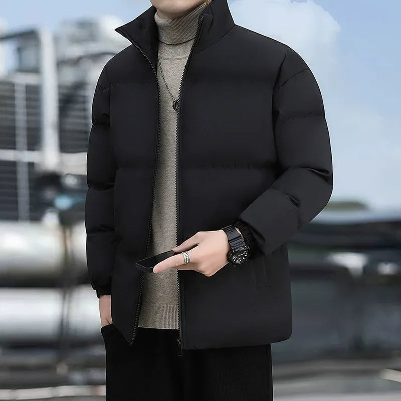 Quilted High Collar Standard Fit Puffer Jacket
