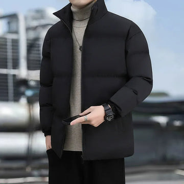 Quilted High Collar Standard Fit Puffer Jacket