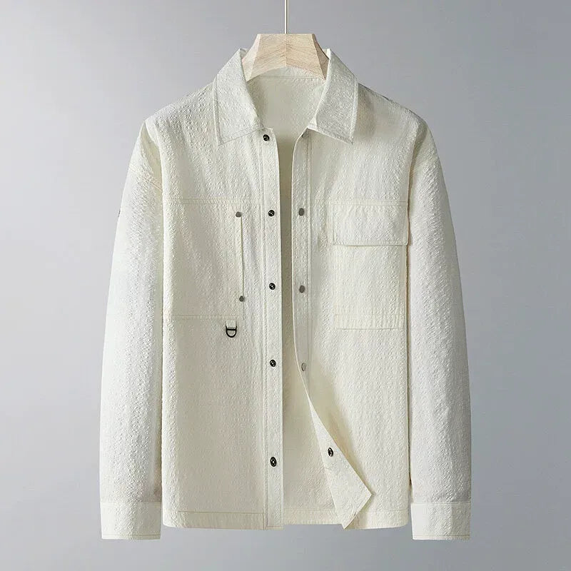 Woven Loose Fit Chest Pockets Jacket