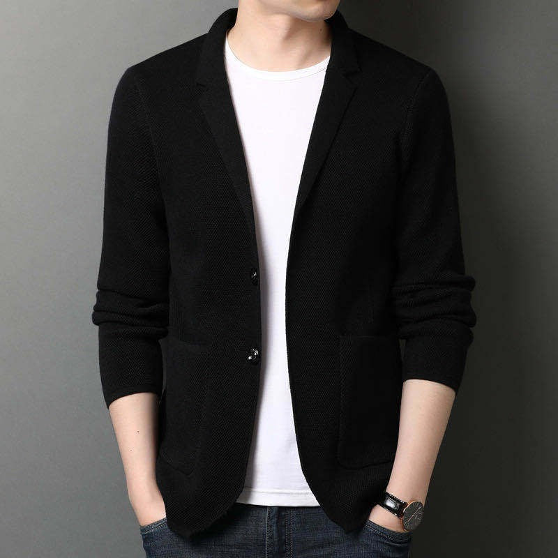 Slim Fit Patch Pocket Knit Blazer