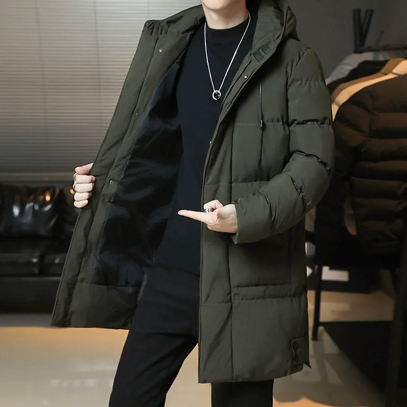 Padded Quilted Hooded Relaxed Fit Coat