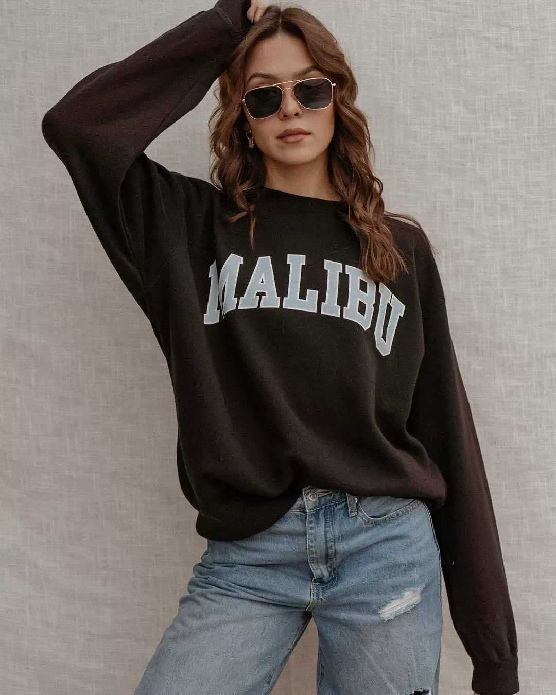 Graphic Oversized Relaxed Fit Sweatshirt