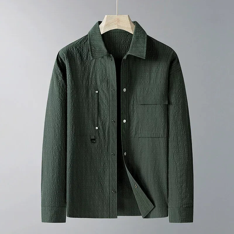 Woven Loose Fit Chest Pockets Jacket