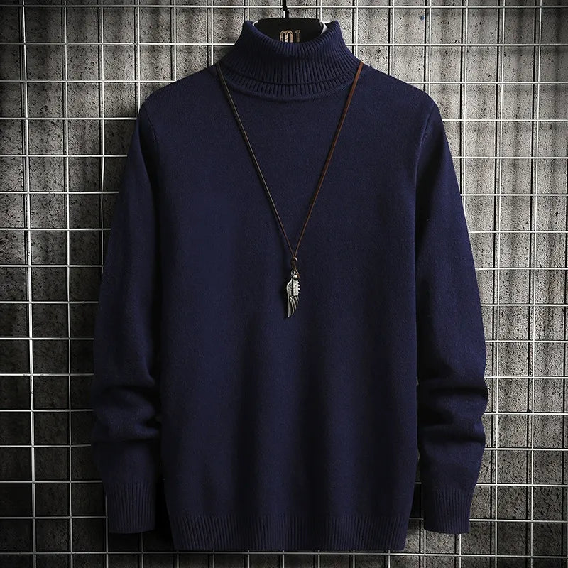 Fine Knit Slim Fit Turtleneck Sweater