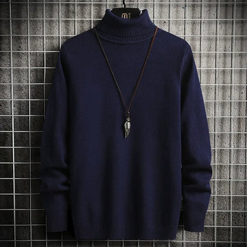 Fine Knit Slim Fit Turtleneck Sweater