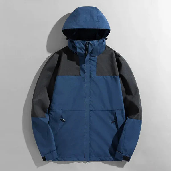 Water-Resistant Windproof Detachable Hood Jacket