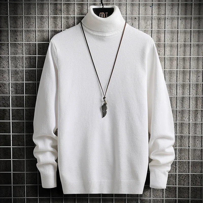 Fine Knit Slim Fit Turtleneck Sweater