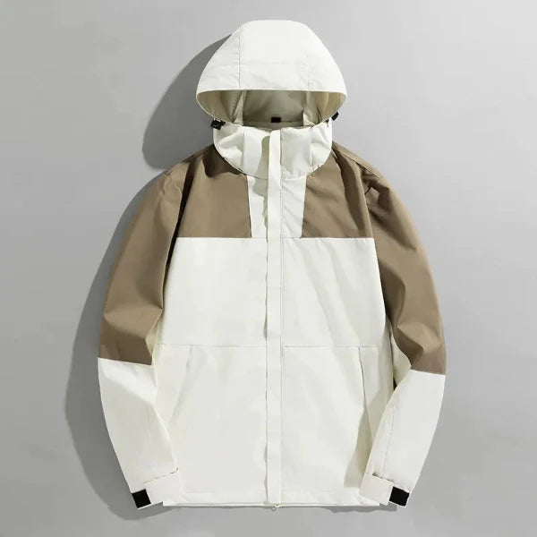 Water-Resistant Windproof Detachable Hood Jacket
