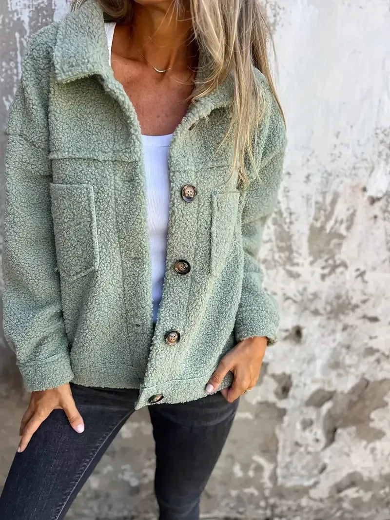 Plush Fleece Oversized Fit Coat