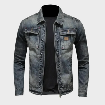 Regular Fit Button Front Denim Jacket