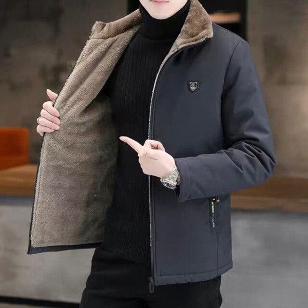 Water-Resistant Faux Fur Modern Fit Parka Jacket